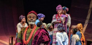 Death and The King’s Horseman by Wole Soyinka – review Wale Ojo and members of the company of Death and the King’s Horseman. Photo by Anthony Robling.