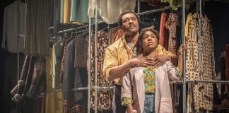 Alterations by Michael Abbensetts – review Arinzé Kene (Walker Holt) and Cherrelle Skeete (Darlene Holt) in Alterations at the National Theatre. Photographer Marc Brenner