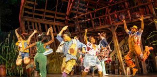 Shucked – review The cast of Shucked (c) Pamela Raith