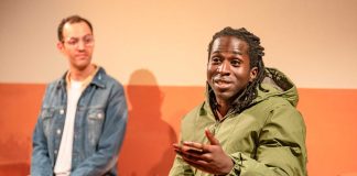 Little Brother – review Youness Bouzinab and Blair Gyabaah in Little Brother Jermyn Street Theatre: photo by Steve Gregson