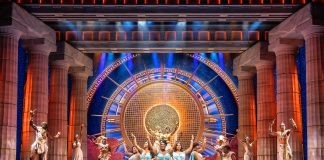 Disney’s Hercules – review Disney's Hercules - Mount Olympus & Muses - Photo by Johan Persson © Disney