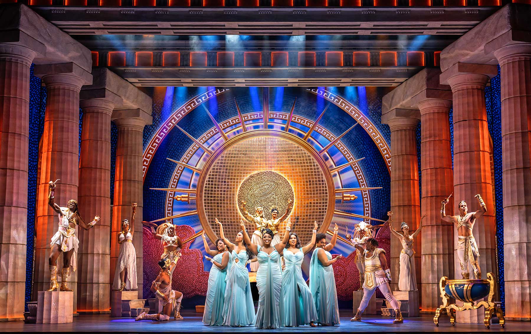 Disney’s Hercules – review 1 Disney's Hercules - Mount Olympus & Muses - Photo by Johan Persson © Disney