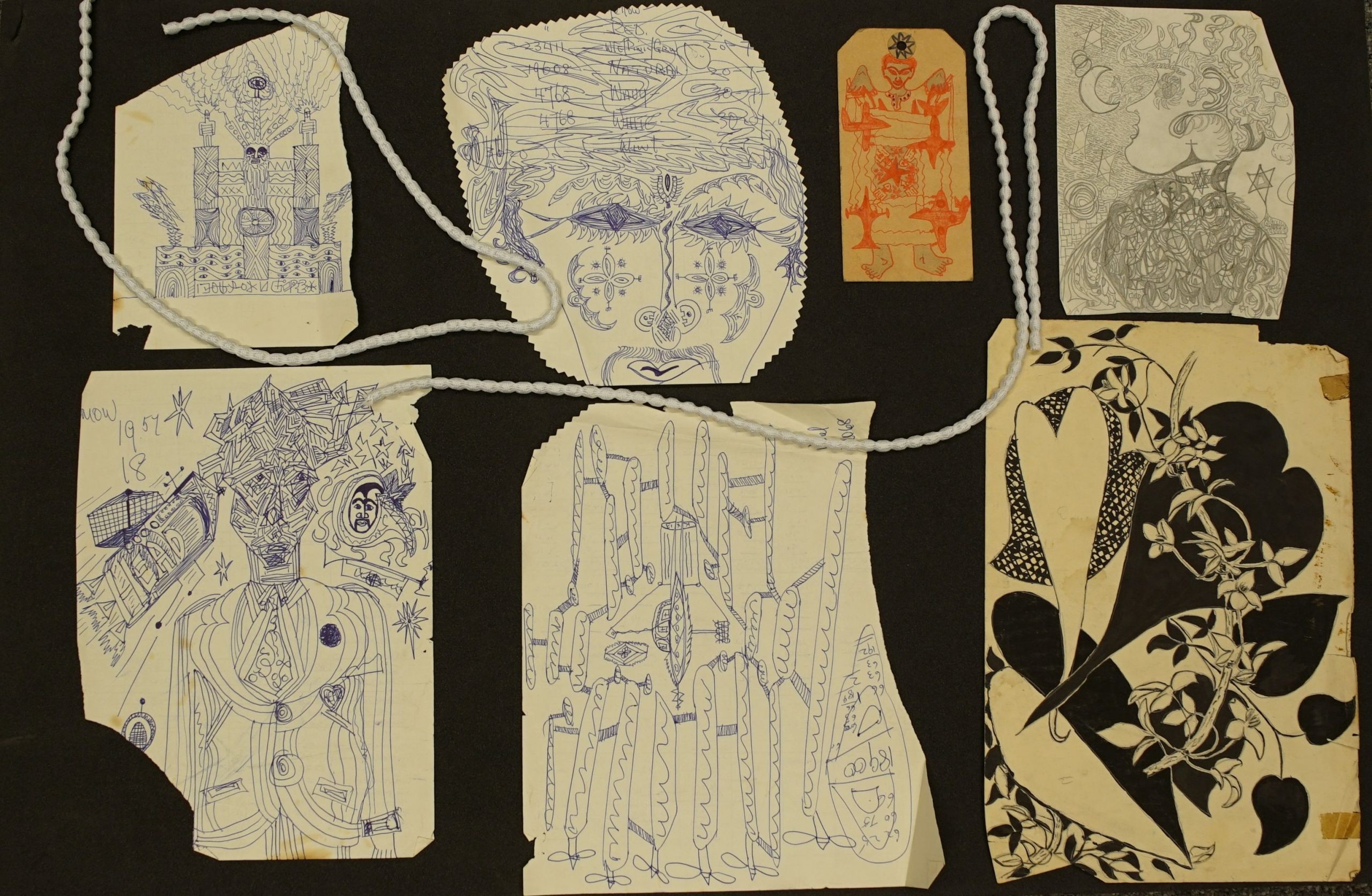 British Library acquires archive of pioneering Black playwright Mustapha Matura 2 A selection of doodles by Mustapha Matura (unndated). (c) Estate of Mustapha Matura