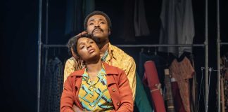 Landmark productions, Alterations and Retrograde to stream exclusively on National Theatre at Home Cherrelle Skeete (Darlene Holt) and Arinzé Kene (Walker Holt) in Alterations at the National Theatre. Photographer Marc Brenner
