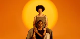 Golda Rosheuvel and Letitia Wright in a new image for Not Your Superwoman at Bush Theatre as the run is extended until 1 Nov 2025 Not Your Superwoman, Bush Theatre Image (c) Courtney Phillp