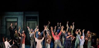 Girl From The North Country – review The Company in Girl from the North Country at The Old Vic (2025). Photo by Manuel Harlan