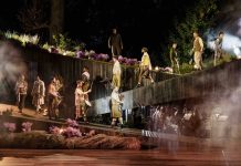 Brigadoon – review Cast of Brigadoon. Credit - Mark Senior