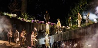 Brigadoon – review Cast of Brigadoon. Credit - Mark Senior