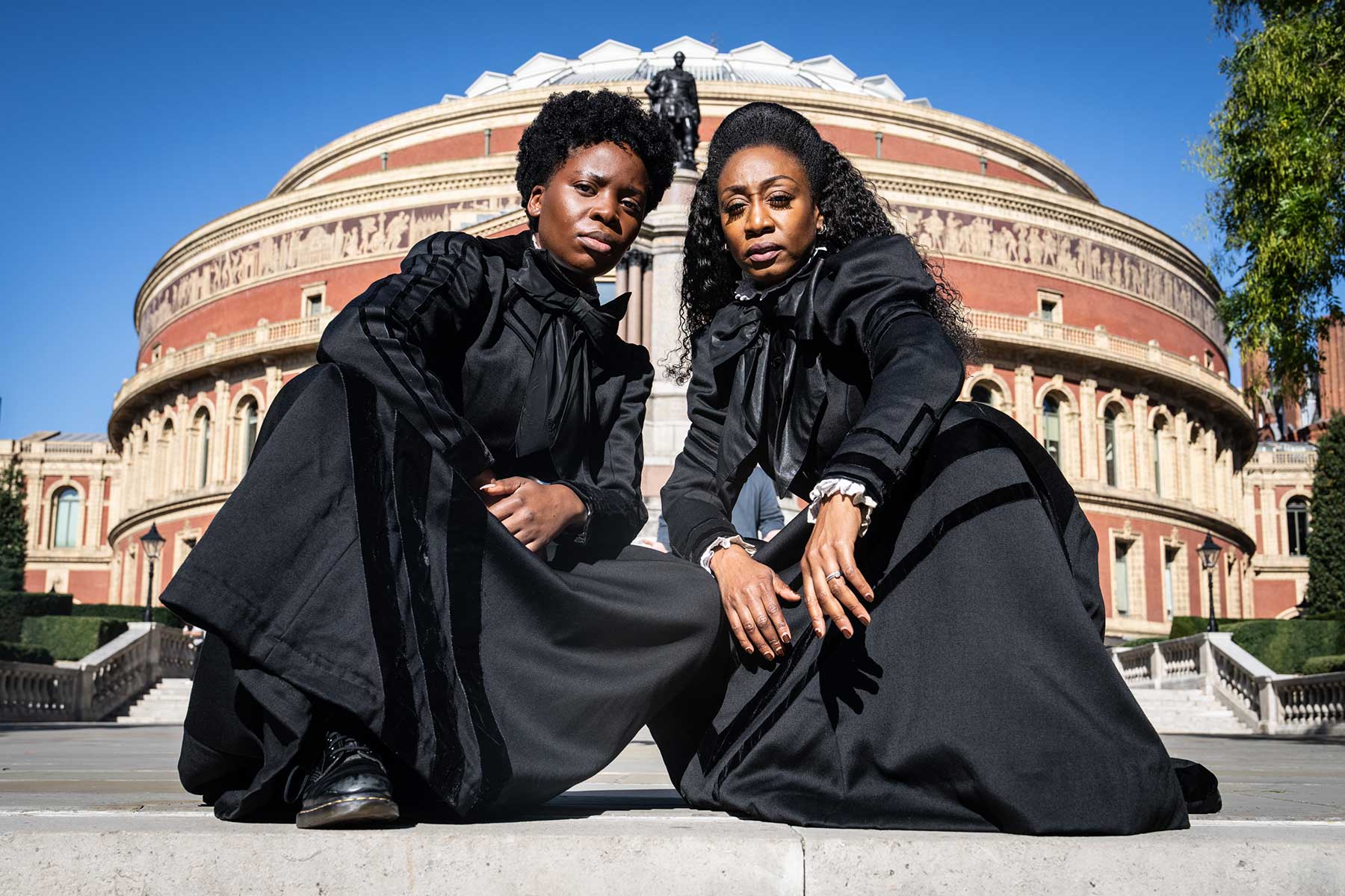 Sylvia cast members Sharon Rose and Beverley Knight at Royal Albert Hall. Photo Craig Sugden