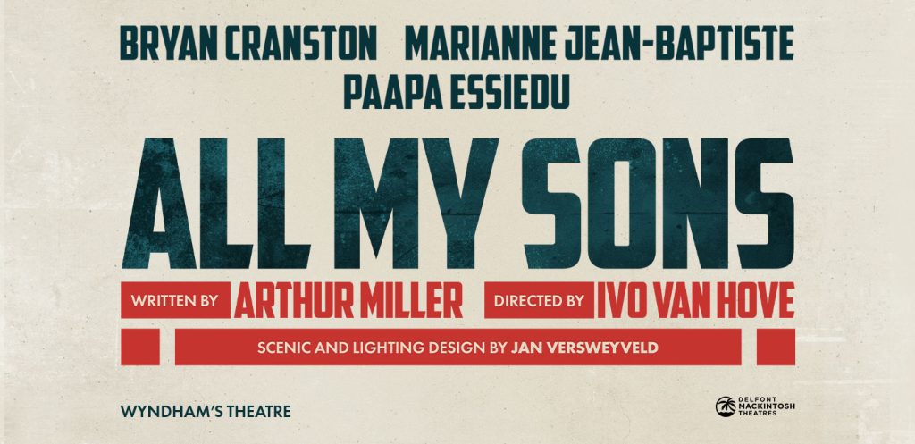  ALL MY SONS. Marianne Jean-Baptiste, Bryan Cranston and Paapa Essiedu. Credit Oliver Rosser