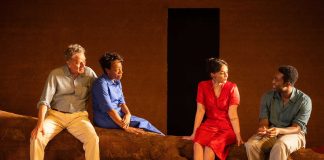 All My Sons – review ALL MY SONS. Bryan Cranston (Joe Keller), Marianne Jean-Baptiste (Kate Keller), Hayley Squires (Ann Deever) and Paapa Essiedu (Chris Keller). Photo Jan Versweyveld