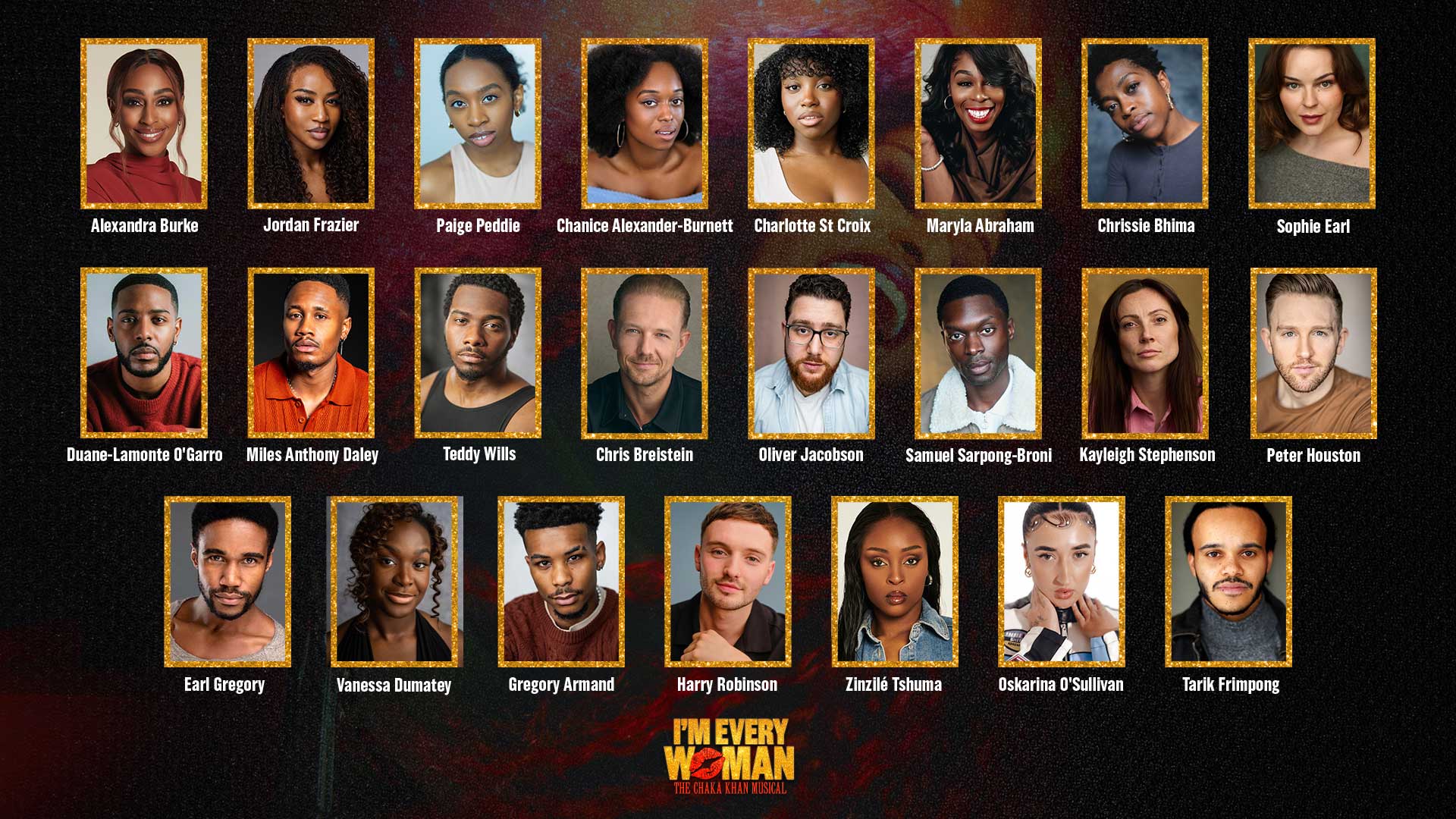 ALEXANDRA BURKE TO PLAY CHAKA KHAN IN I’M EVERY WOMAN THE CHAKA KHAN MUSICAL WORLD PREMIERE 2 I'm Every Woman full cast