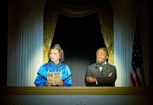 Oh, Mary! Review OH, MARY! Mason Alexander Park (Mary Todd Lincoln) and Giles Terera (Mary's Husband). Photo by Manuel Harlan