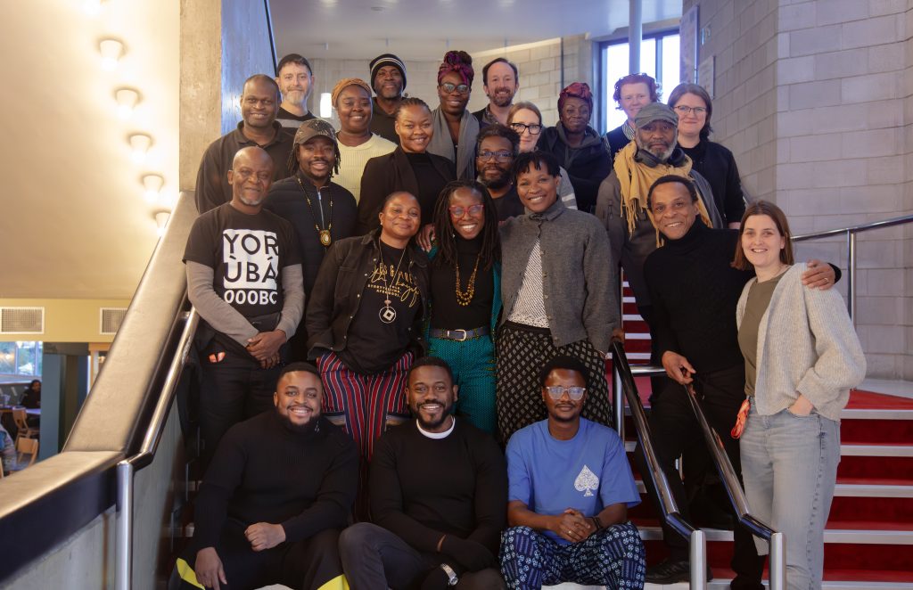 The Crown of Blood Cast in rehearsals. Credit Diva Creative