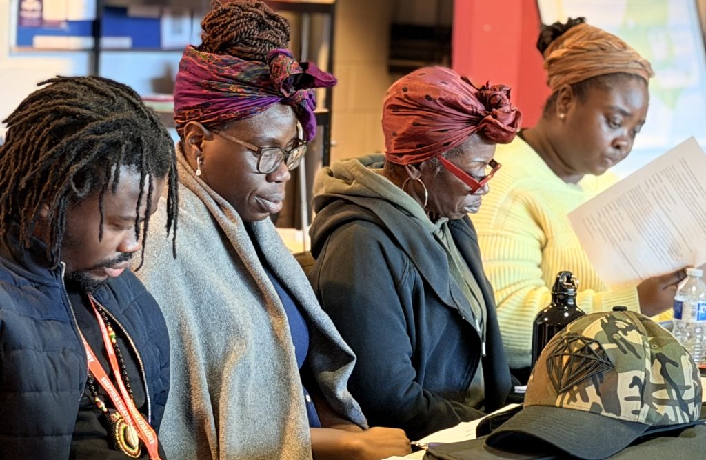 Members of the company in rehearsals for Crown of Blood. Credit Diva Creative