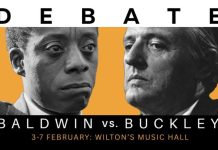 Debate: Baldwin Vs Buckley Writer and director Christopher McElroen 3-7 Feb 2026 Baldwin Vs Buckley, Wilton's Music Hall