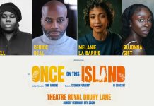 Once On This Island in Concert Theatre Royal Drury Lane Sun 8 Feb 2026 Once On This Island, Theatre Royal Drury Lane