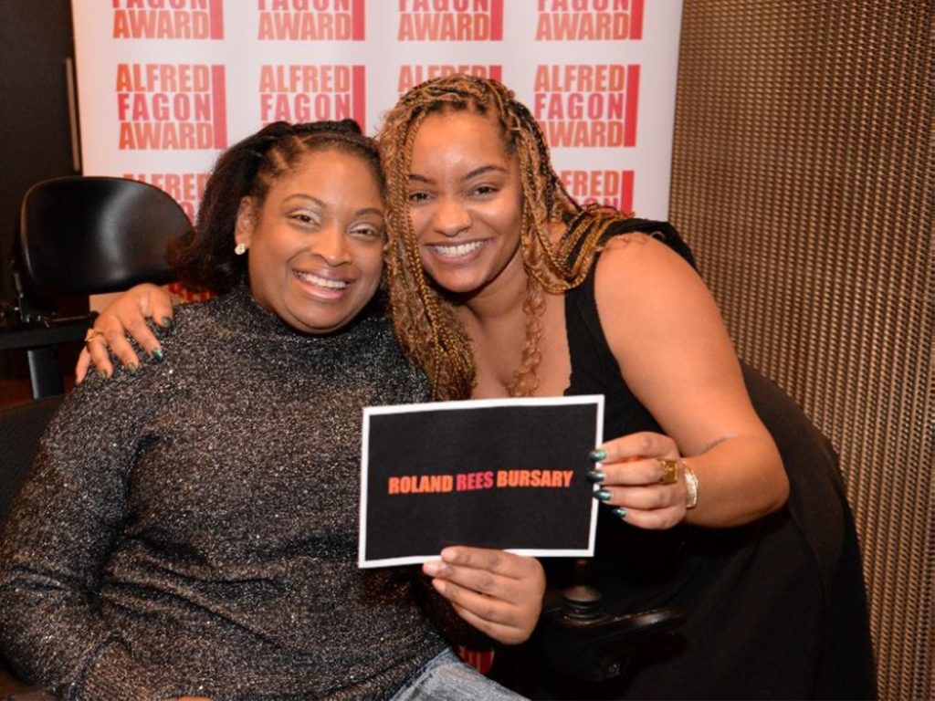 The recipient of this year’s Roland Rees Bursary is Amahra Spence (c) Sharron Wallace