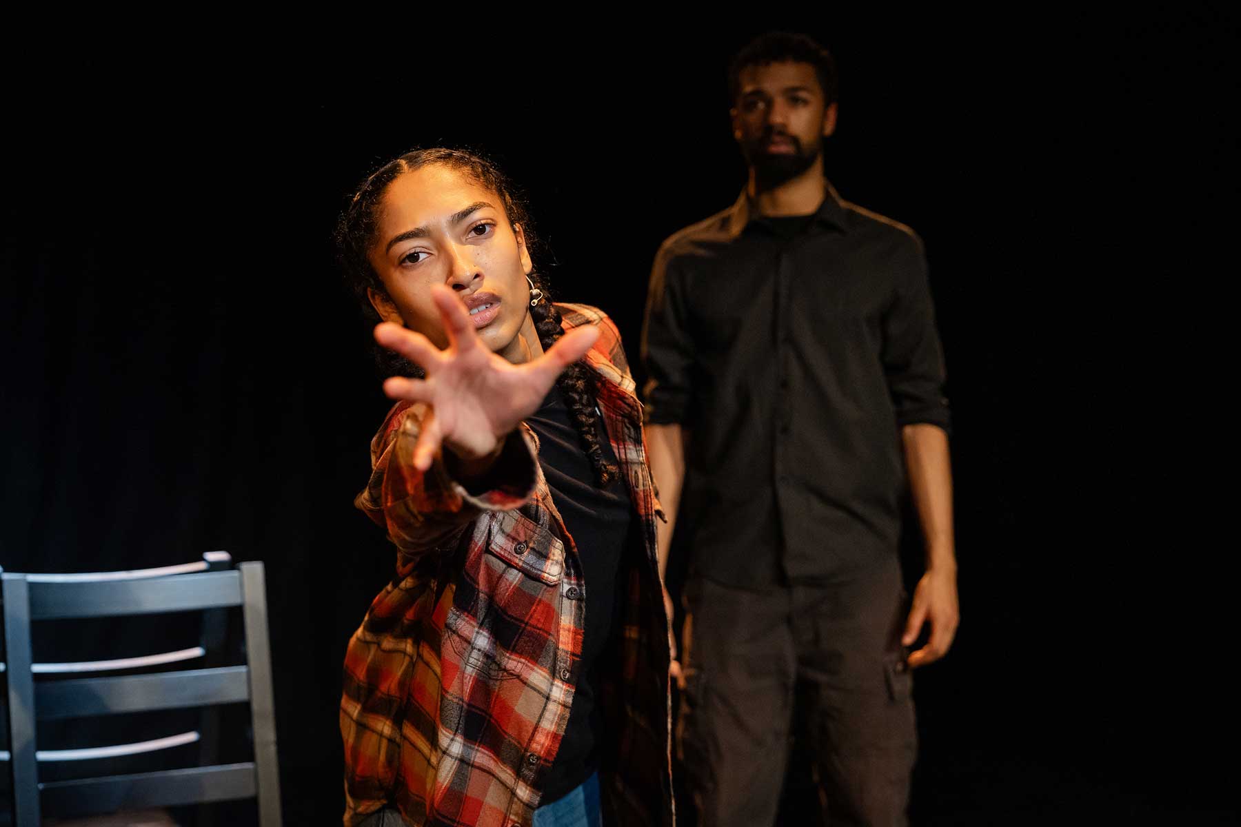Dreamscape by Rickerby Hinds – review 1 Jada Evelyn Ramsey & Josiah Alpher in Dreamscape Photo Credit Ikin Yum