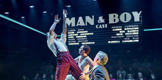 Man and Boy – review Man and Boy cast at the National Theatre (c) Manuel Harlan