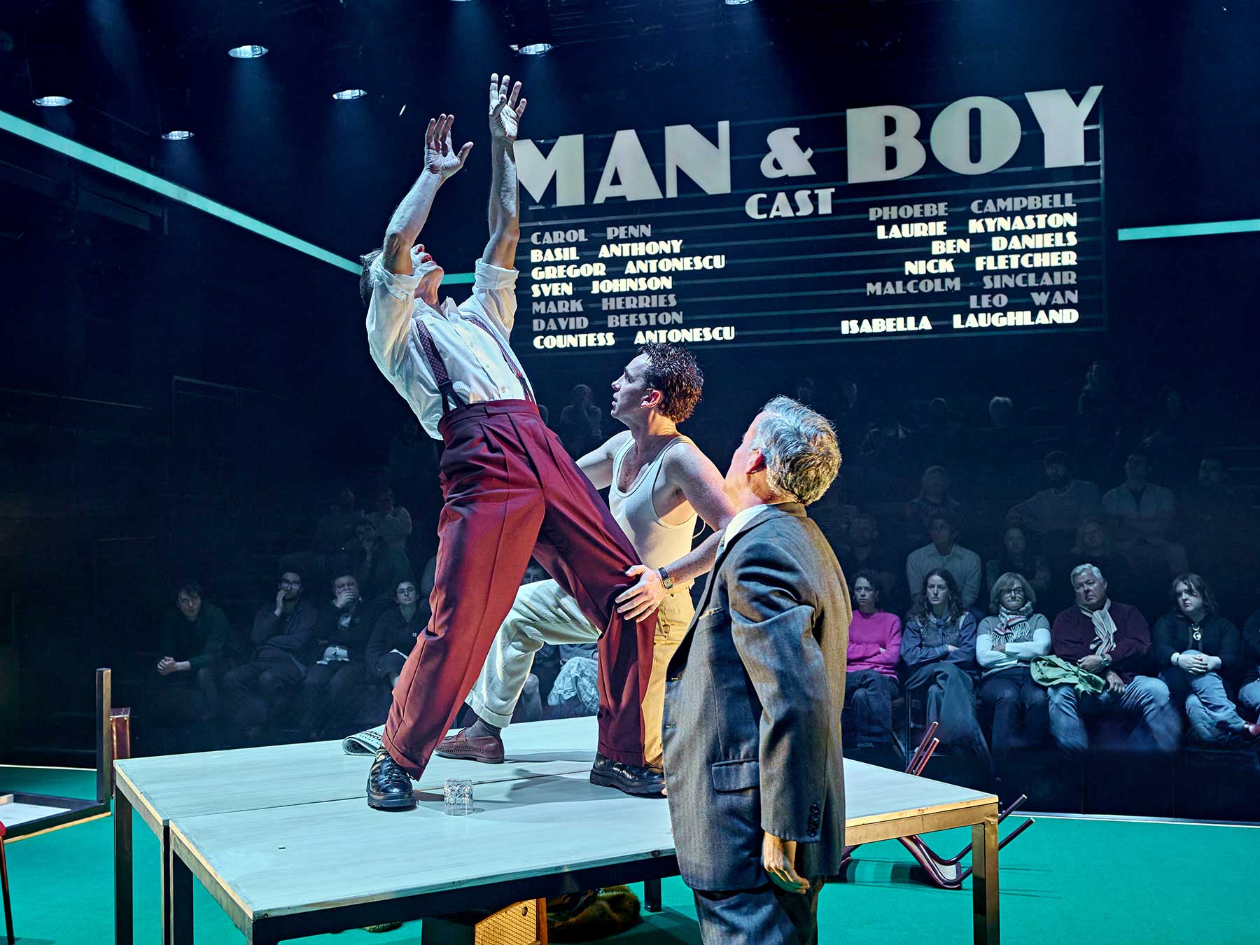 Man and Boy – review 1 Man and Boy cast at the National Theatre (c) Manuel Harlan