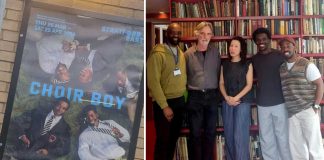 Choir Boy – exclusive behind-the-scenes media event Afridiziak contributor Rosalyn Wright at the Choir Boy media event with some of the cast Choir Boy - Stratford East (c) Rosalyn Springer