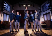 Choir Boy by Tarrell Alvin McCraney – review Choir Boy at Stratford East - Rabi Kondé (Bobby), Khalid Daley (JR), Michael Ahomka-Lindsay (David), Freddie MacBruce (AJ), Terique Jarrett