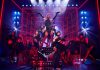 Kinky Boots – review Johannes Radebe as Lola (centre top), Matt Cardle as Charlie Price (centre bottom) & the cast of KINKY BOOTS THE MUSICAL, credit Matt Crockett