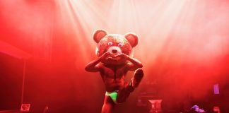 Tender by Dave Harris – review Dex Lee in Dave Harris's TENDER at Soho Theatre, directed by Matthew Xia. Photo credit Alex Brenner