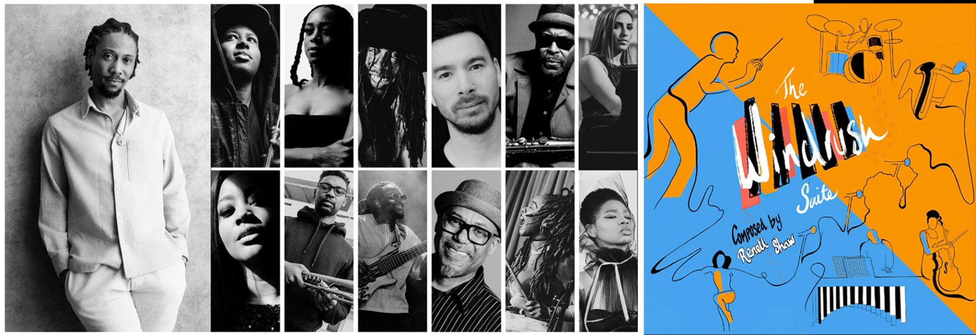 LIVE PREMIERE <br>RENELL SHAW <br>THE WINDRUSH SUITE AND ECHO IN THE BONES 1 Renell Shaw's superband - The Windrush Suite
