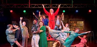 Pride – review The Cast of Pride at the National Theatre. Photographer Manuel Harlan
