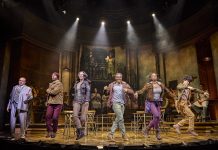 Hadestown – review The cast of Hadestown © Brinkhoff Moegenburg