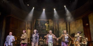 Hadestown – review The cast of Hadestown © Brinkhoff Moegenburg