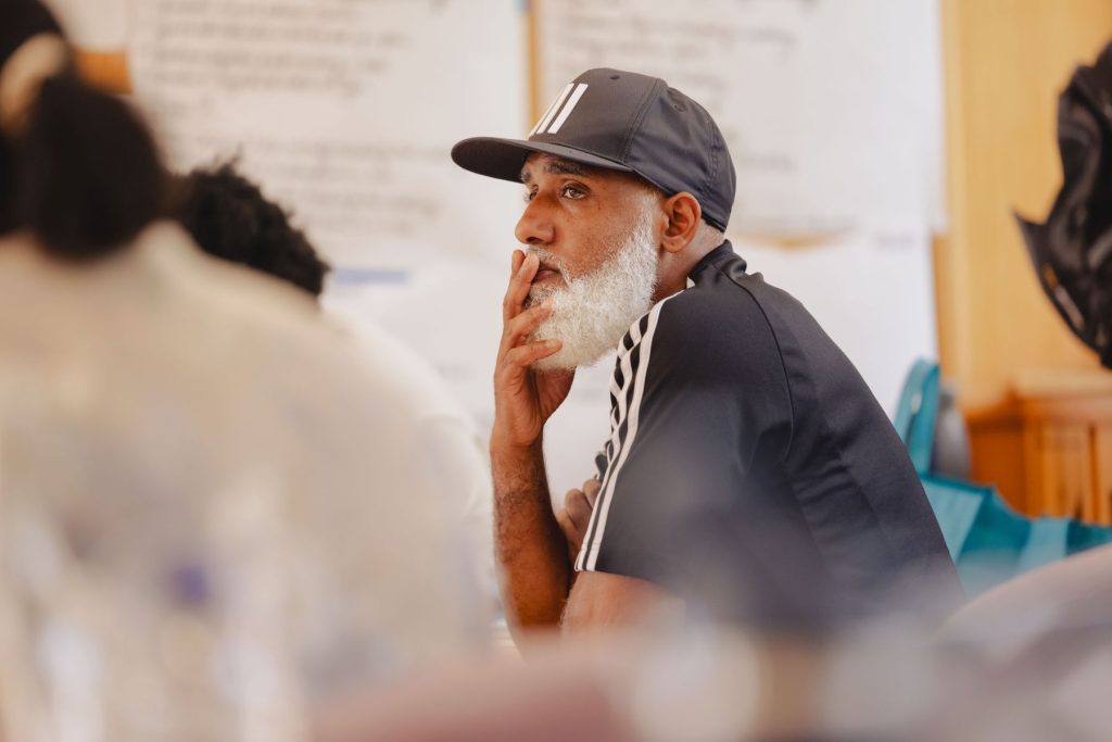 FIRST LOOK AT REHEARSALS FOR THE WORLD PREMIERE OF TARTUFFE (REMIXED) STARRING MARK RYLANCE AT MARYLEBONE THEATRE 9 Darren Raymond (Writer and director)