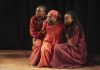 Girls by Theresa Ikoko– review Hannah Akhalu, Tara Tijani and Sewa Zamba in Girls (credit Helen Murray)