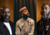 Boy Blue goes full circle with five eras of cypher through performance and conversation in 25 Stories Michael ‘Mikey J’ Asante, Inua Ellams, Kenrick ‘H2O’ Sandy. Photo credits Rebecca Lupton and Danny Kasirye
