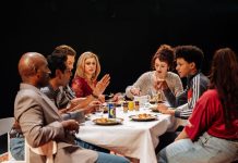 Ilford Boy by Danny Lee Wynter – review The company of ILFORD BOY (Donmar Warehouse, 2026) Photo by Helen Murray